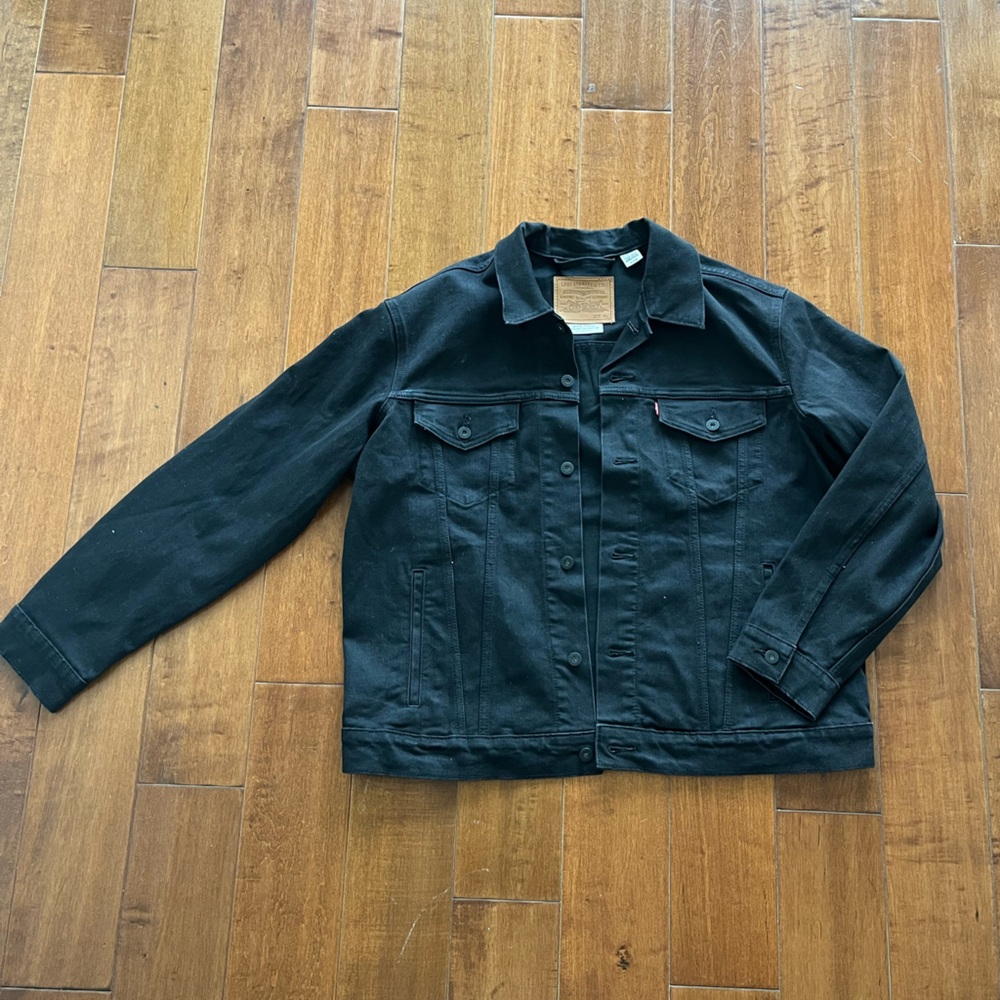 LEVIS JEAN JACKET BLACK MEN